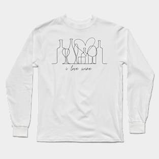 I love wine Long Sleeve T-Shirt